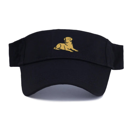 Labrador Retriever - Yellow lab relaxed Visor - Black