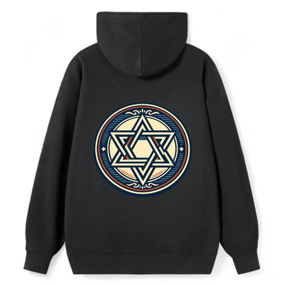 Celestial Unity Emblem - Classic Pullover Hoodie - Black