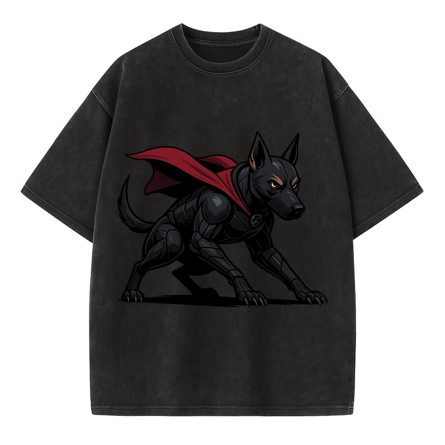Belgian Malinois Black Panther  - Vintage T-shirt - Black