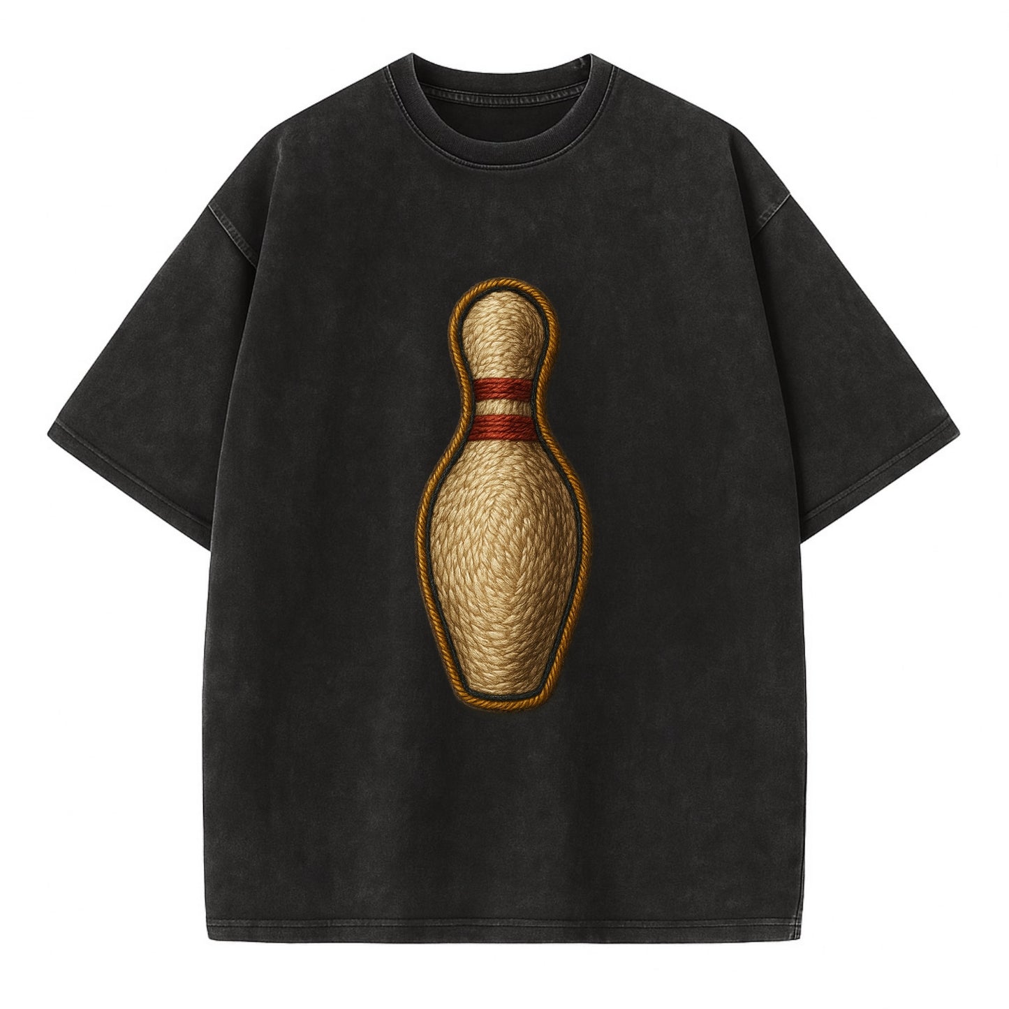 Bowling Pin  - Vintage T-shirt - Black