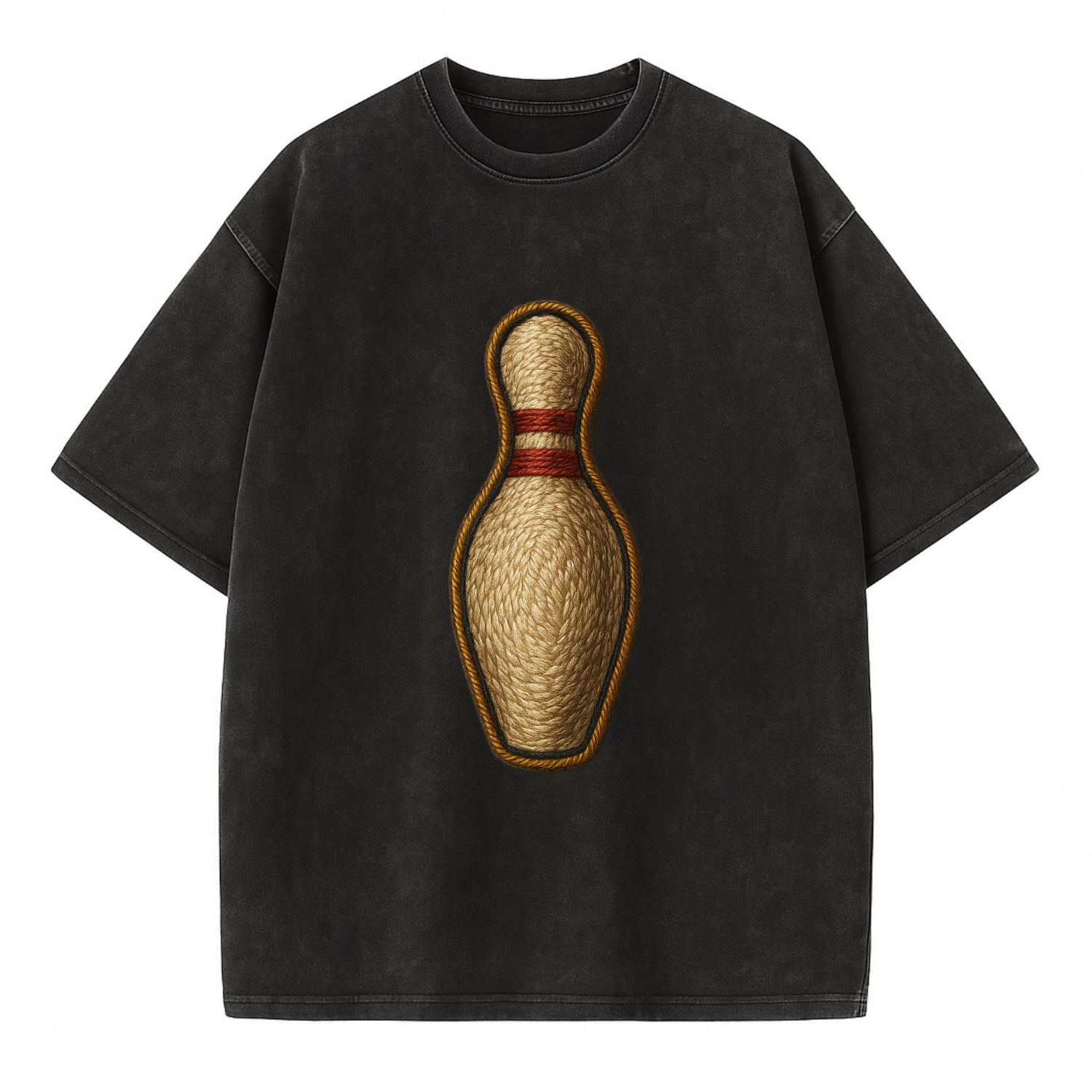 Bowling Pin  - Vintage T-shirt - Black
