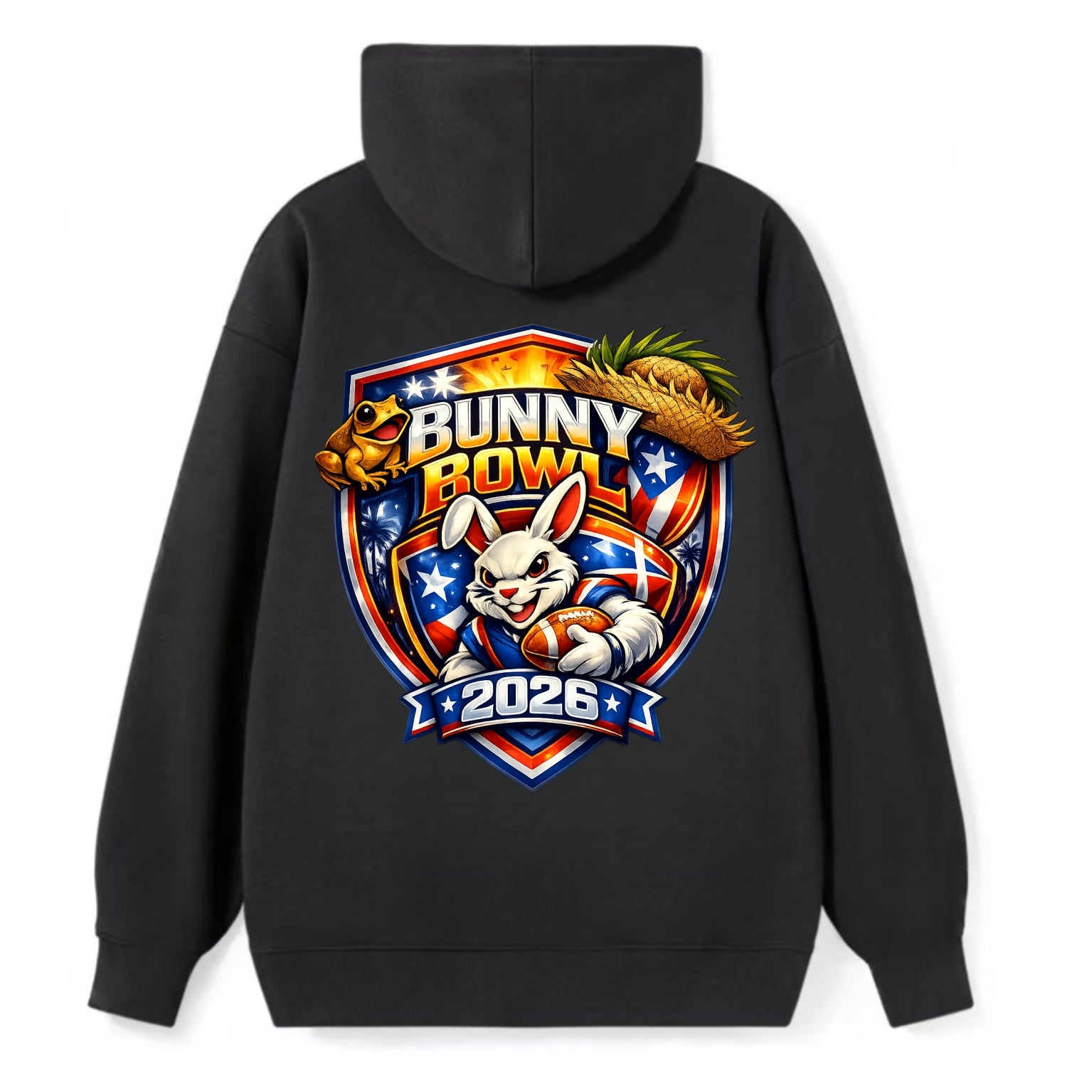 Bunny Bowl 2026 - Classic Pullover Hoodie - Black