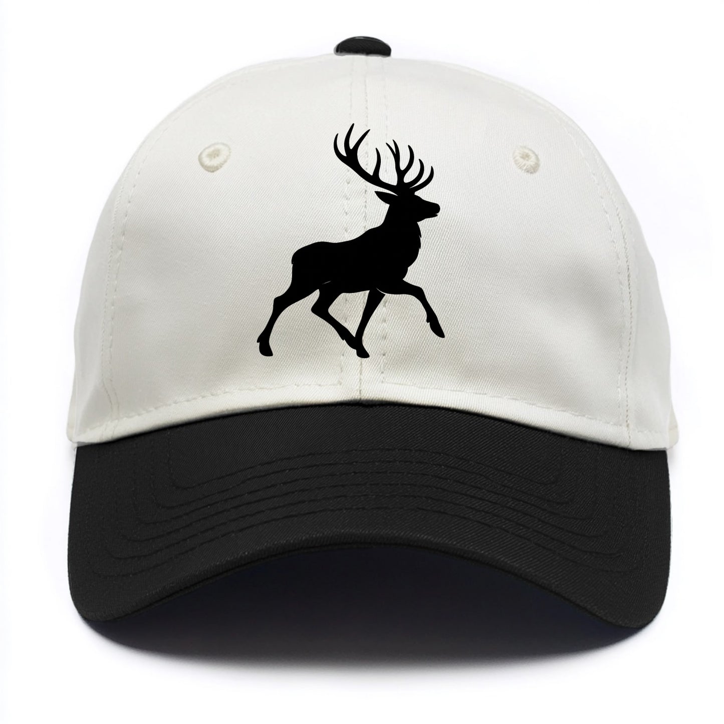 Deer with majestic antlers - Two Tone Cap - Black