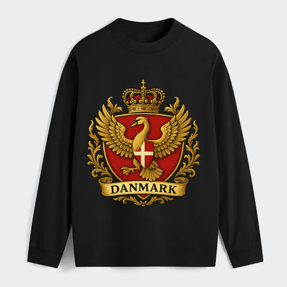 Denmark Heritage Badge - Classic Long Sleeve Shirt - Black