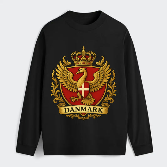 Denmark Heritage Badge - Classic Long Sleeve Shirt - Black