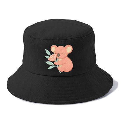 Coral Koala - Bucket Hat - Black