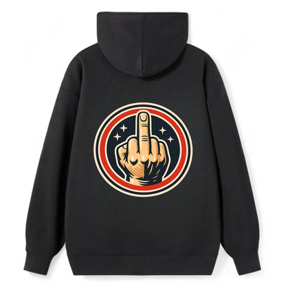 Defiant Spirit Emblem - Classic Pullover Hoodie - Black