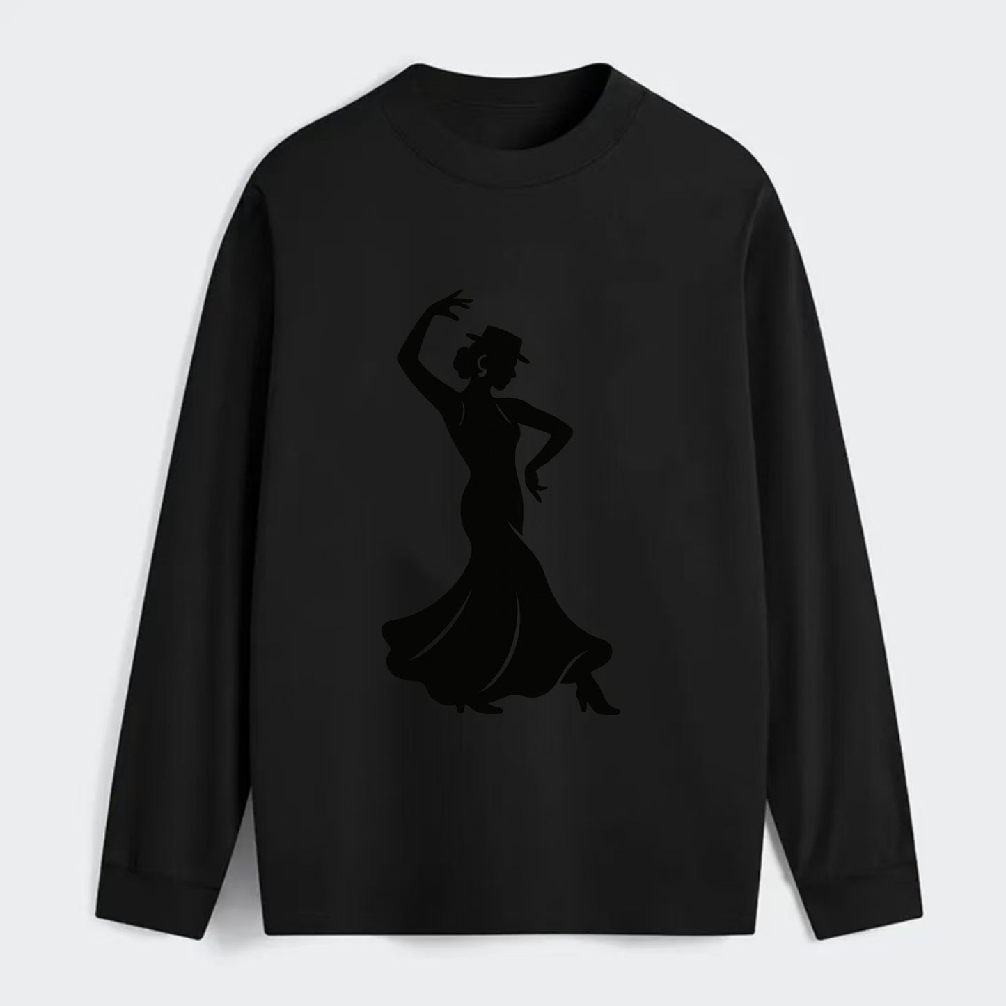 Flamenco dancer passionate stance - Classic Long Sleeve Shirt - Black