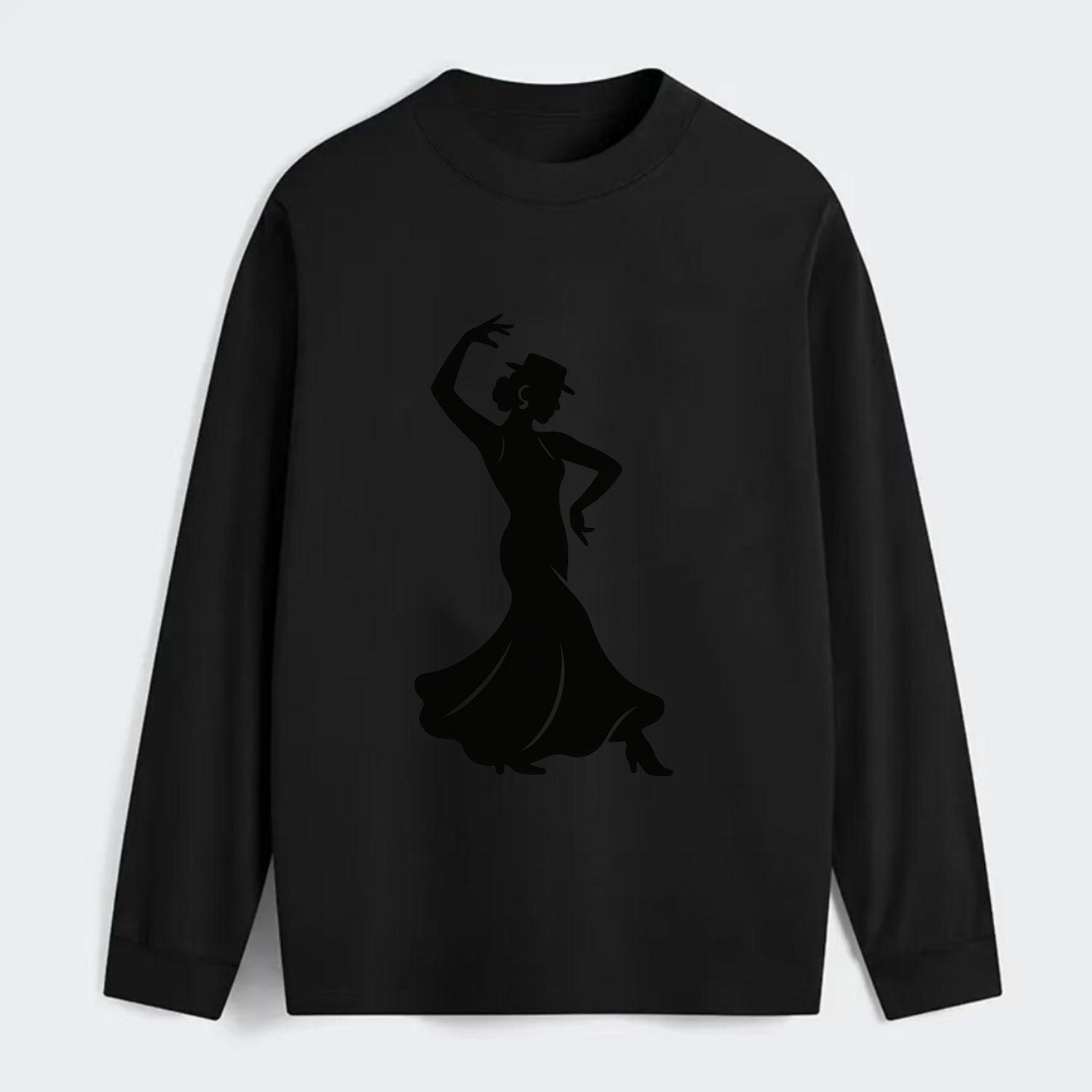 Flamenco dancer passionate stance - Classic Long Sleeve Shirt - Black