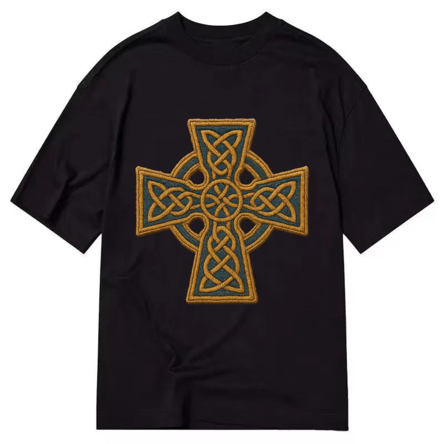 Book Of Kells Cross - Classic T-shirt - Black
