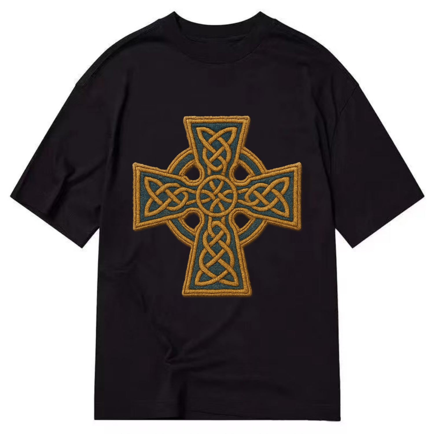 Book Of Kells Cross - Classic T-shirt - Black