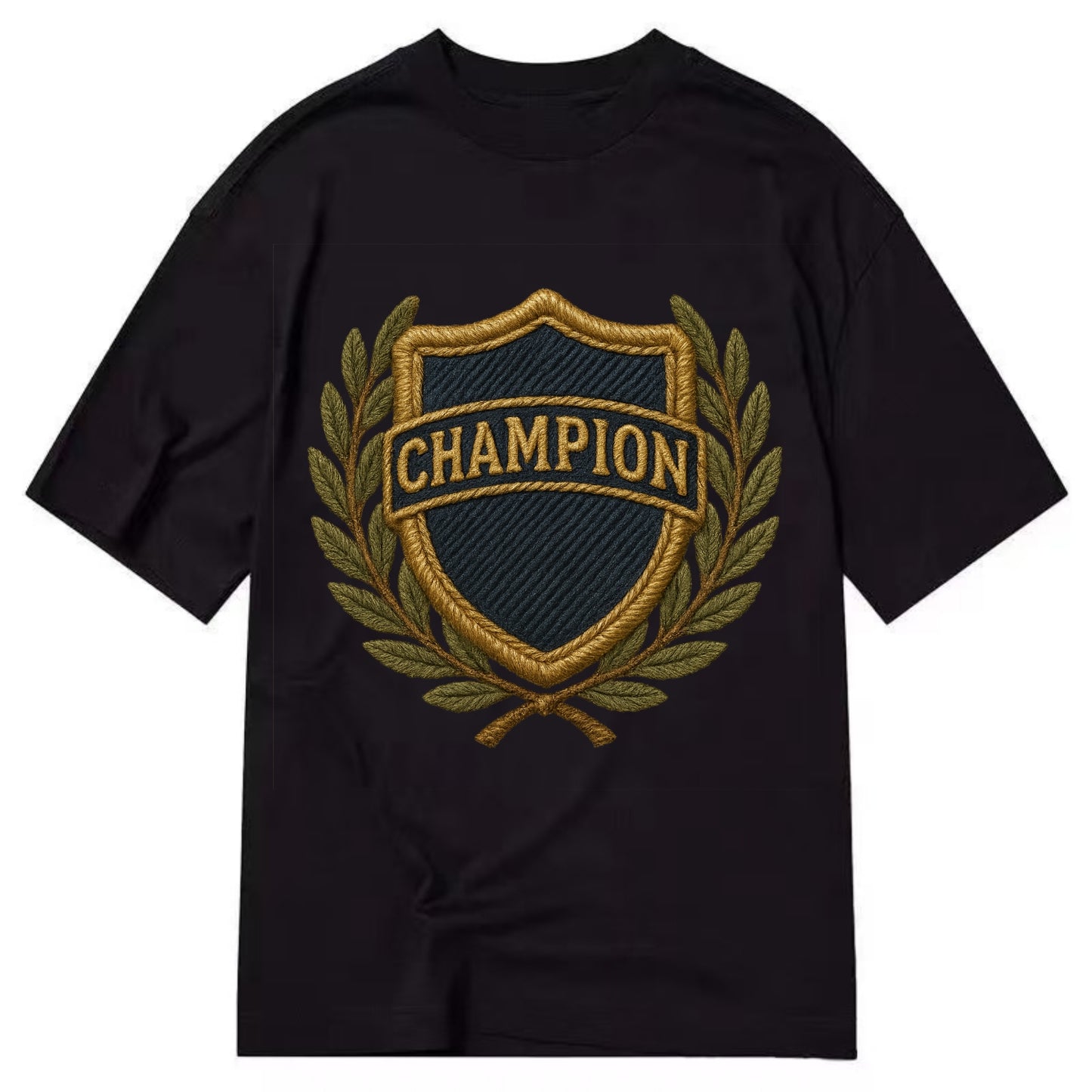 Champion Shield  - Classic T-shirt - Black