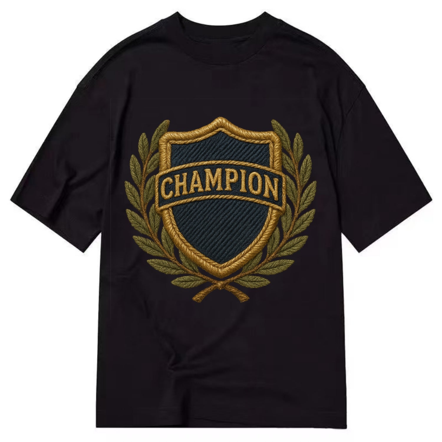 Champion Shield  - Classic T-shirt - Black