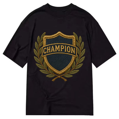 Champion Shield  - Classic T-shirt - Black