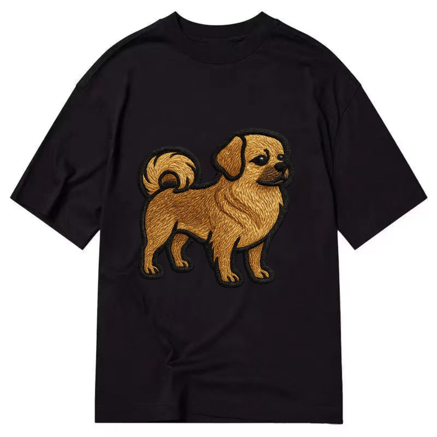 Tibetan Spaniel - Modern Tibetan breed d - Classic T-shirt - Black