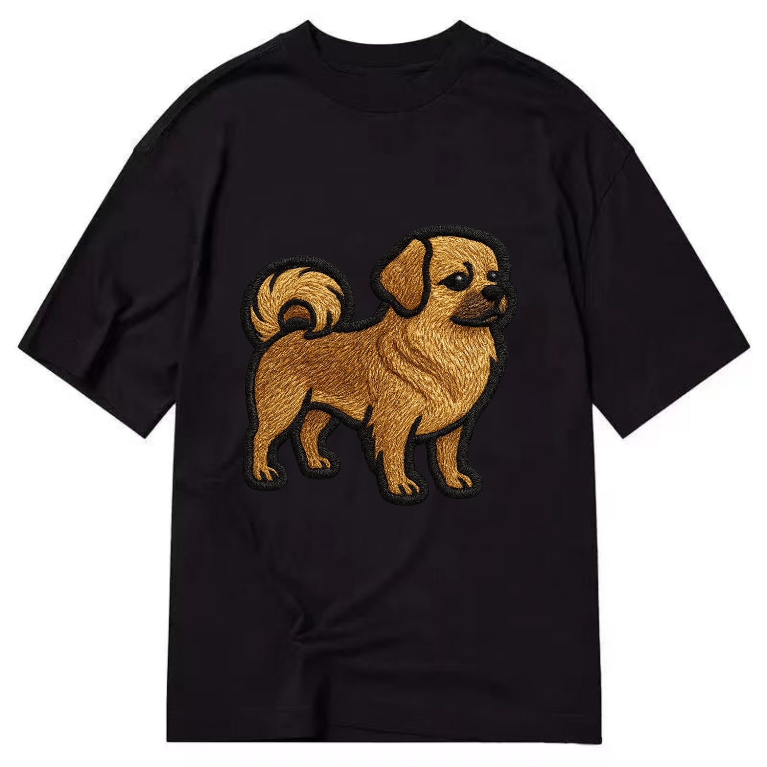 Tibetan Spaniel - Modern Tibetan breed d - Classic T-shirt - Black