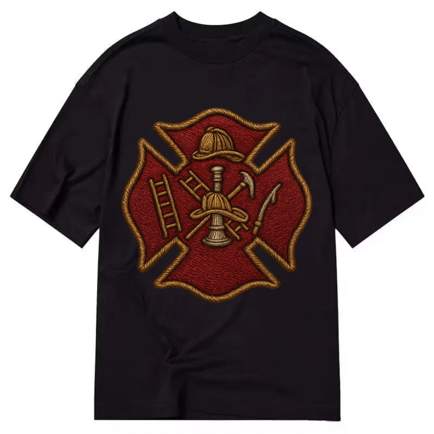Maltese Cross  - Classic T-shirt - Black