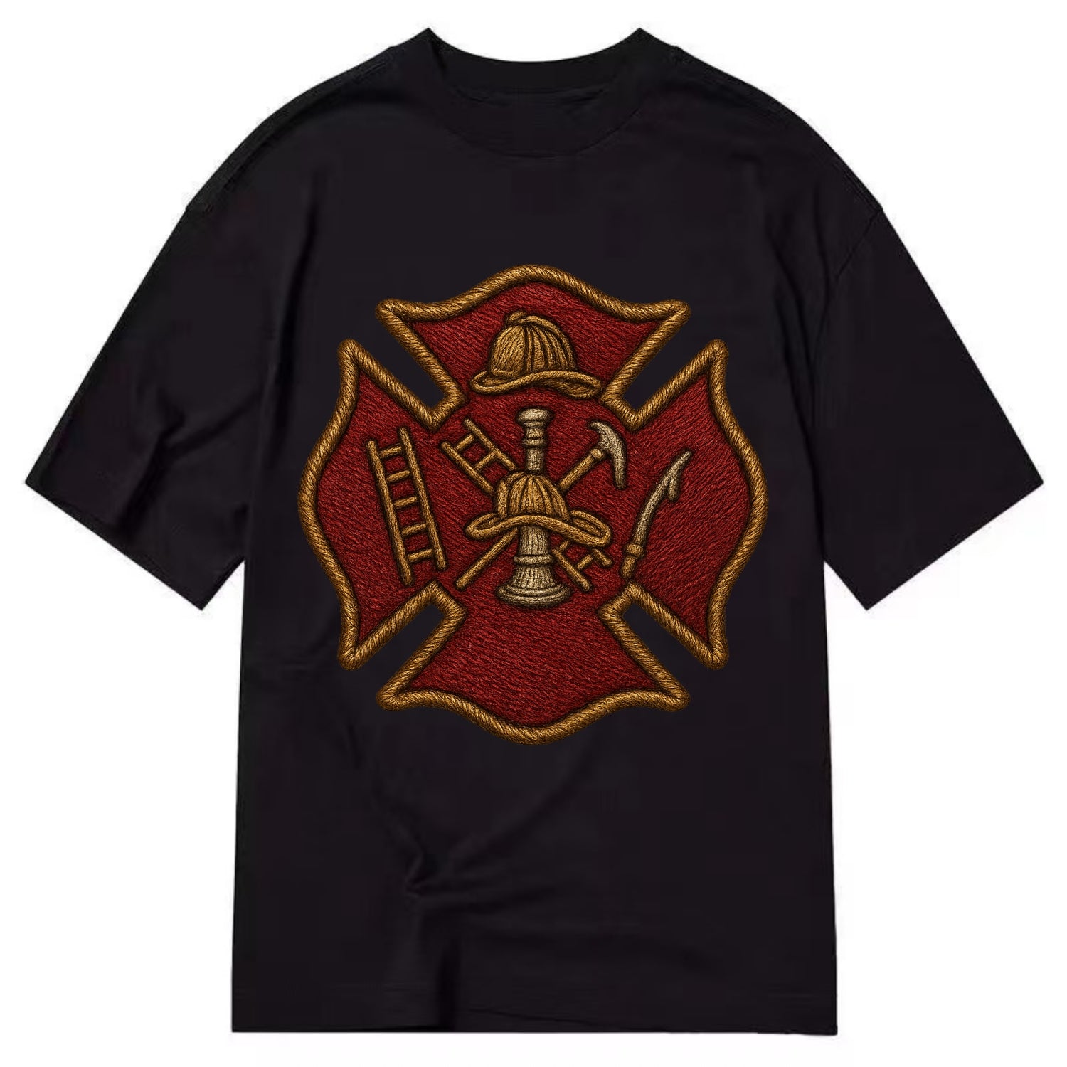 Maltese Cross  - Classic T-shirt - Black