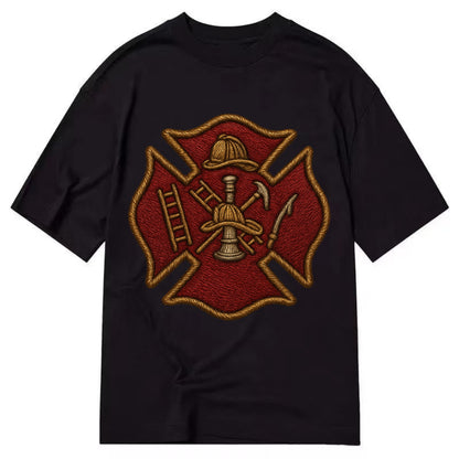 Maltese Cross  - Classic T-shirt - Black