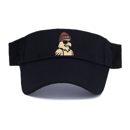 Chestnut Hill Eagle wearing Boston College beanie with BC patch - Visor - Black