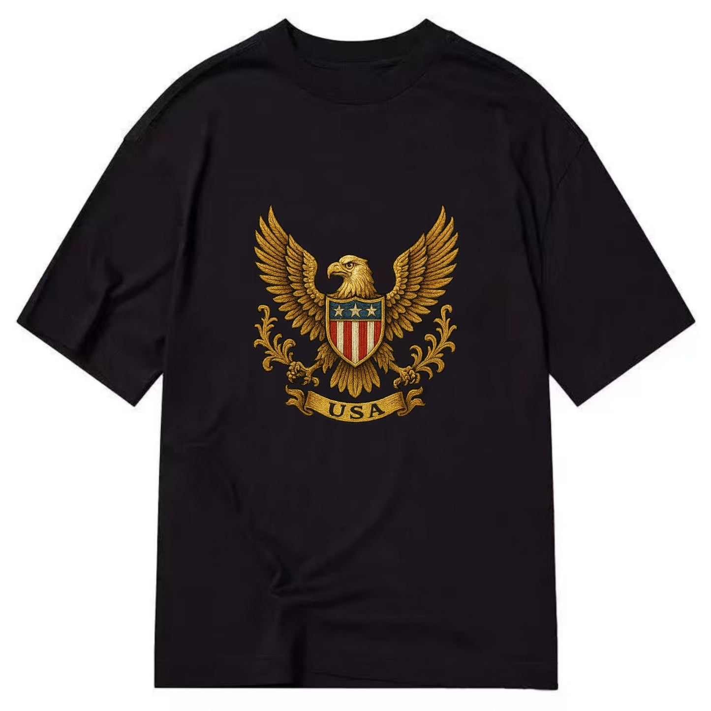 Usa Heritage Eagle 3 - Classic T-shirt - Black