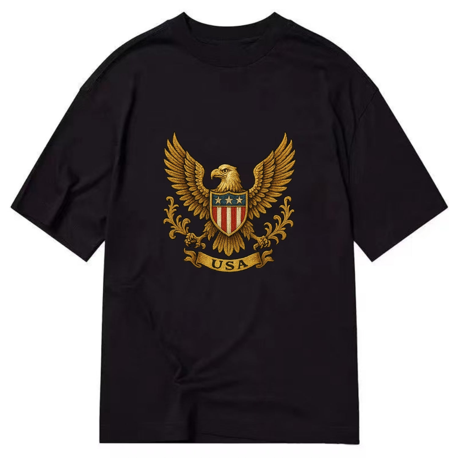 Usa Heritage Eagle 3 - Classic T-shirt - Black
