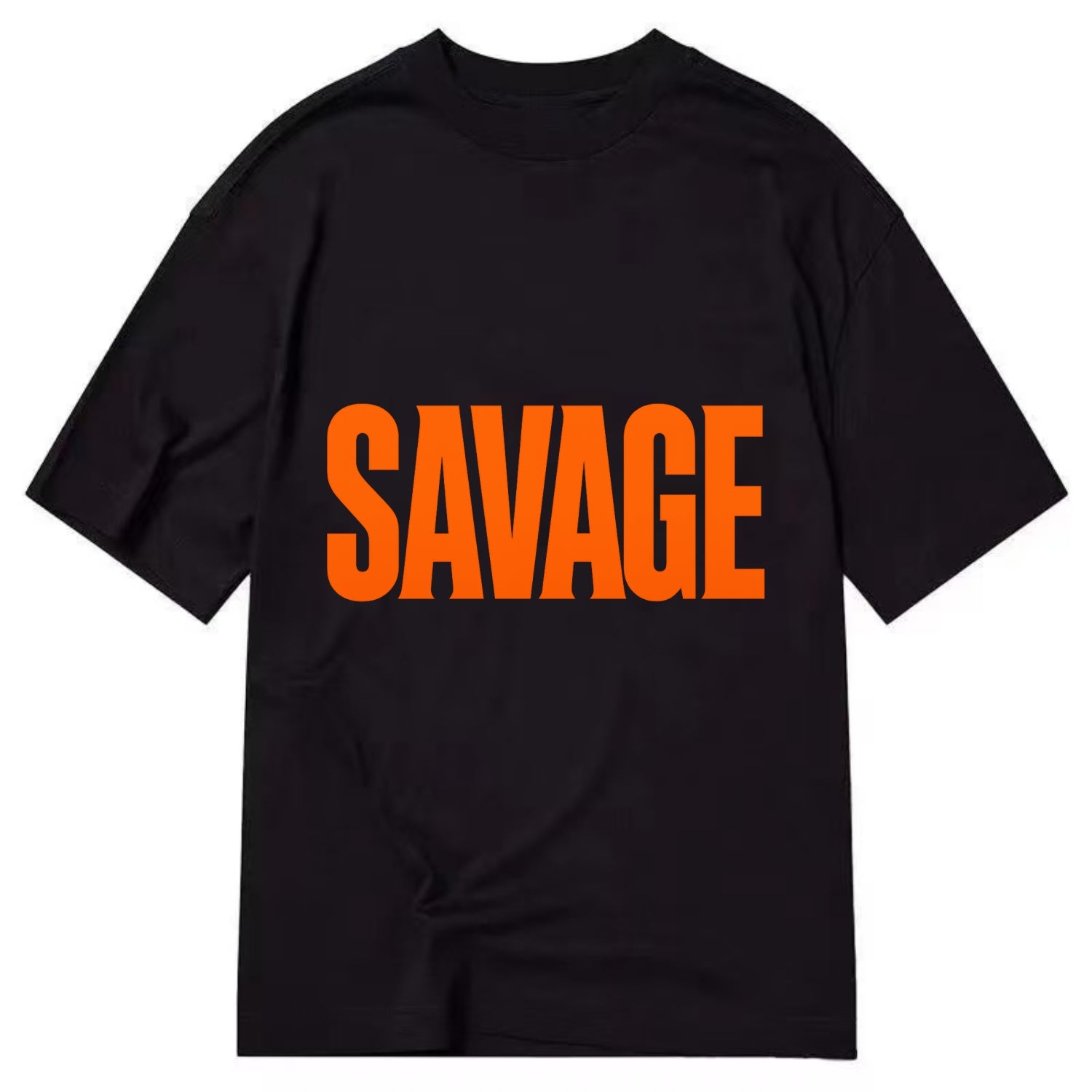 Bold typography design - "SAVAGE" - fierce attitude, taking no prisoners - Classic T-shirt - Black