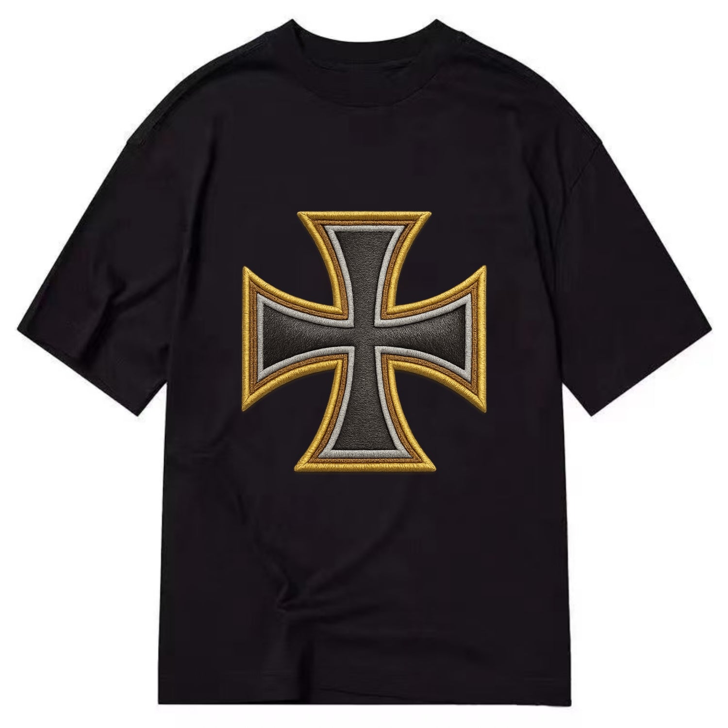 Teutonic Cross  - Classic T-shirt - Black