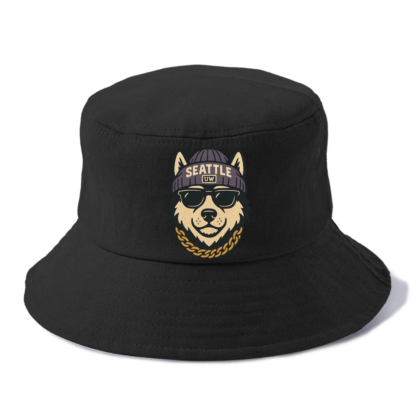 Seattle Husky - Bucket Hat - Black