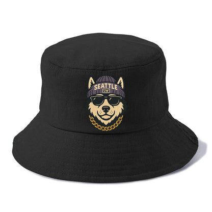Seattle Husky - Bucket Hat - Black