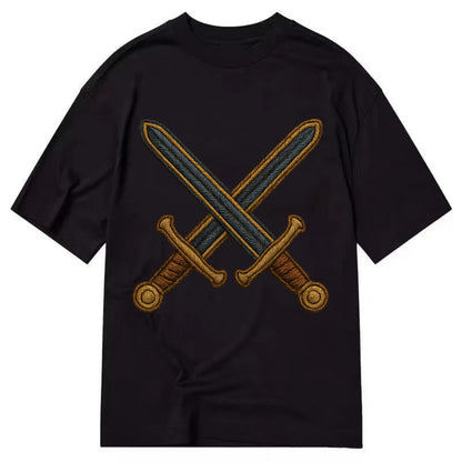 Crossed Swords  - Classic T-shirt - Black