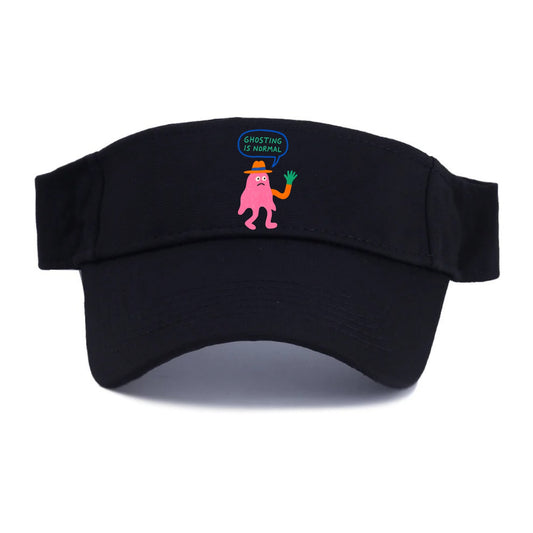 GHOSTING IS NORMAL | Transparent ghost texting - Visor - Black