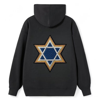 Star of David - Classic Pullover Hoodie - Black