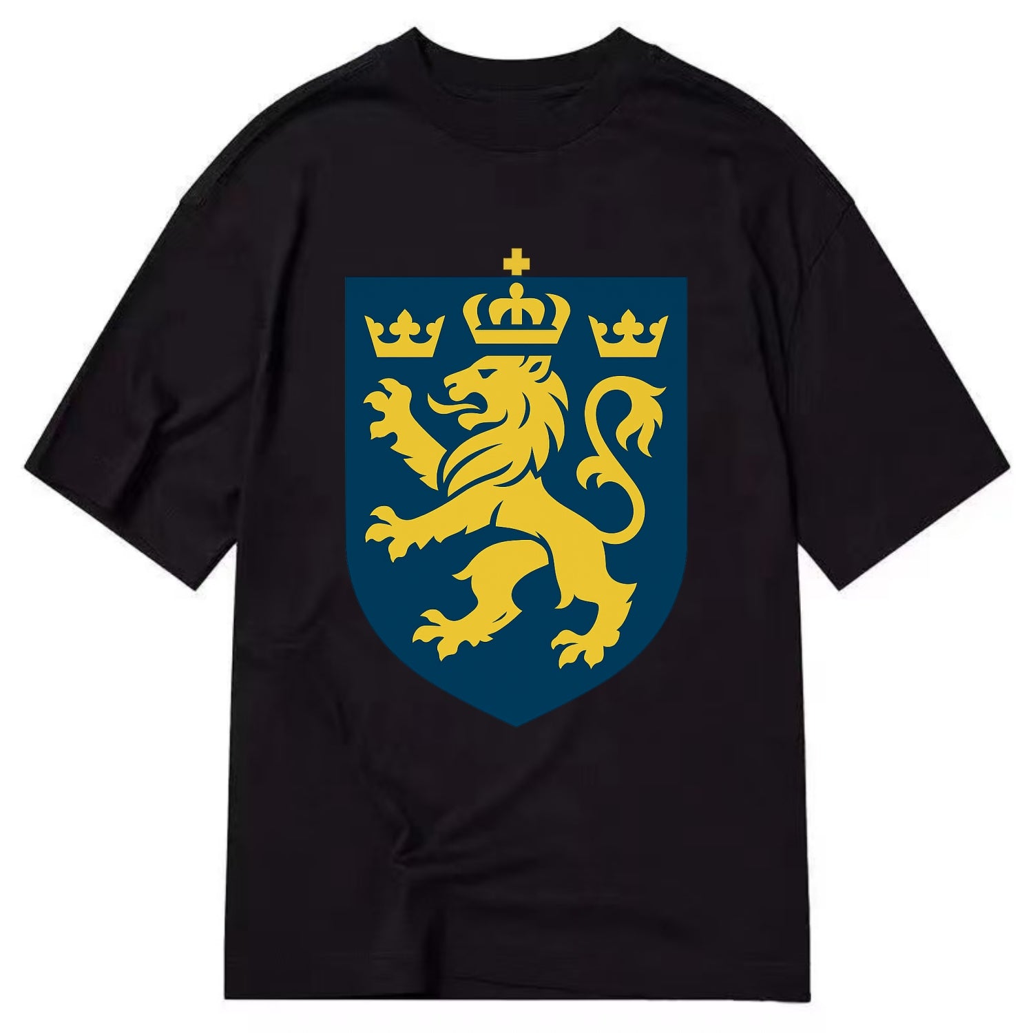 Sweden Three Crowns Emblem  - Classic T-shirt - Black