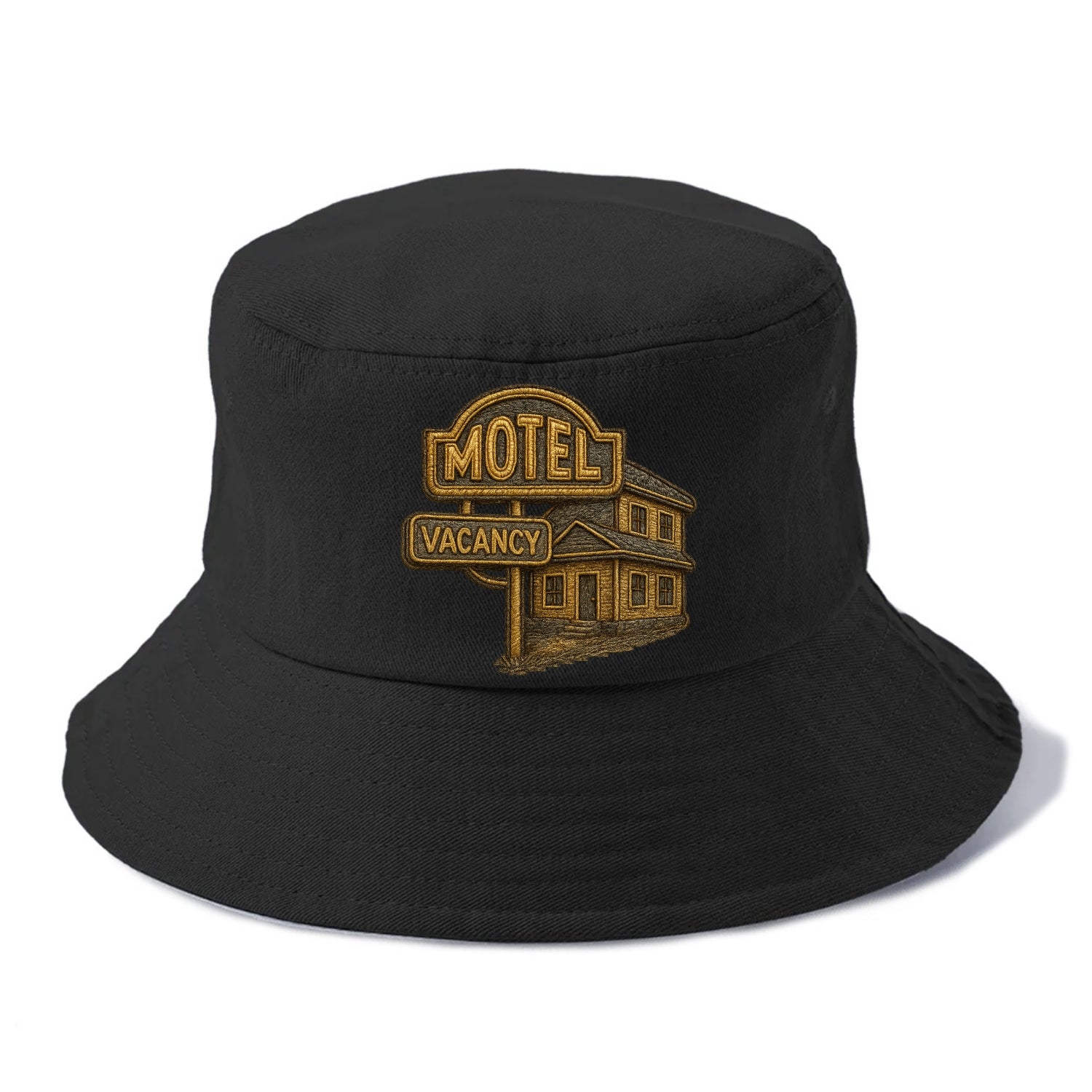 Motel Sign  - Bucket Hat - Black