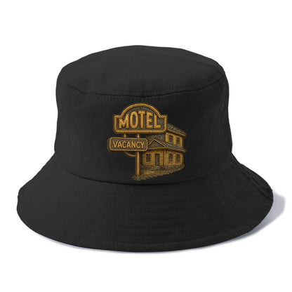Motel Sign  - Bucket Hat - Black