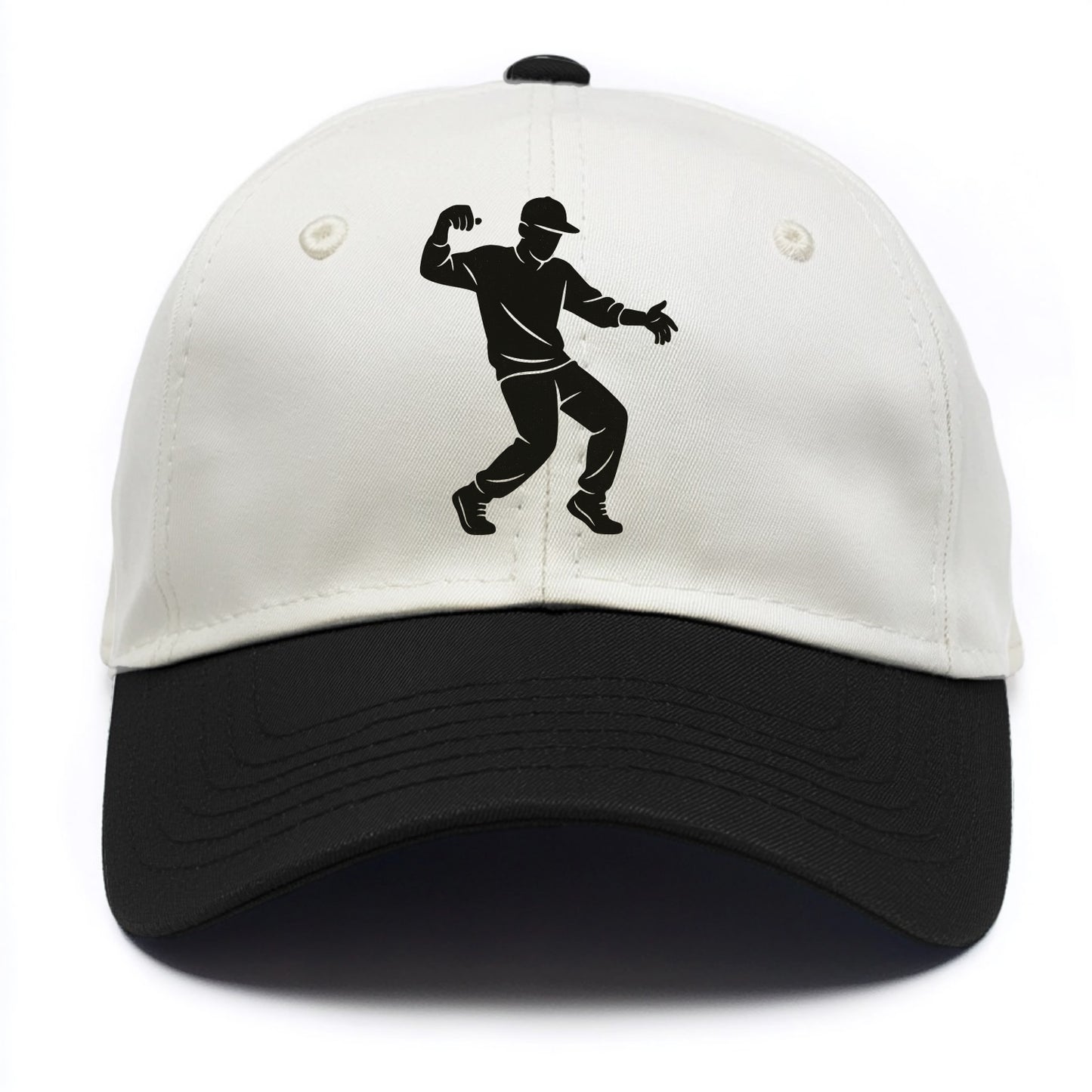 Hip-hop dancer popping and locking - Two Tone Cap - Black
