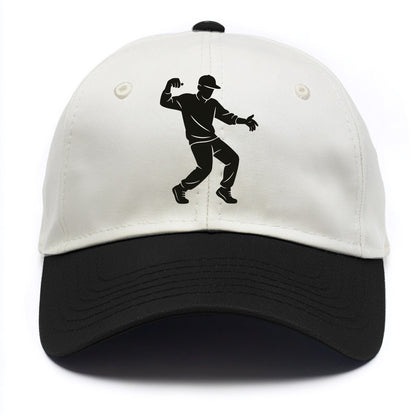 Hip-hop dancer popping and locking - Two Tone Cap - Black