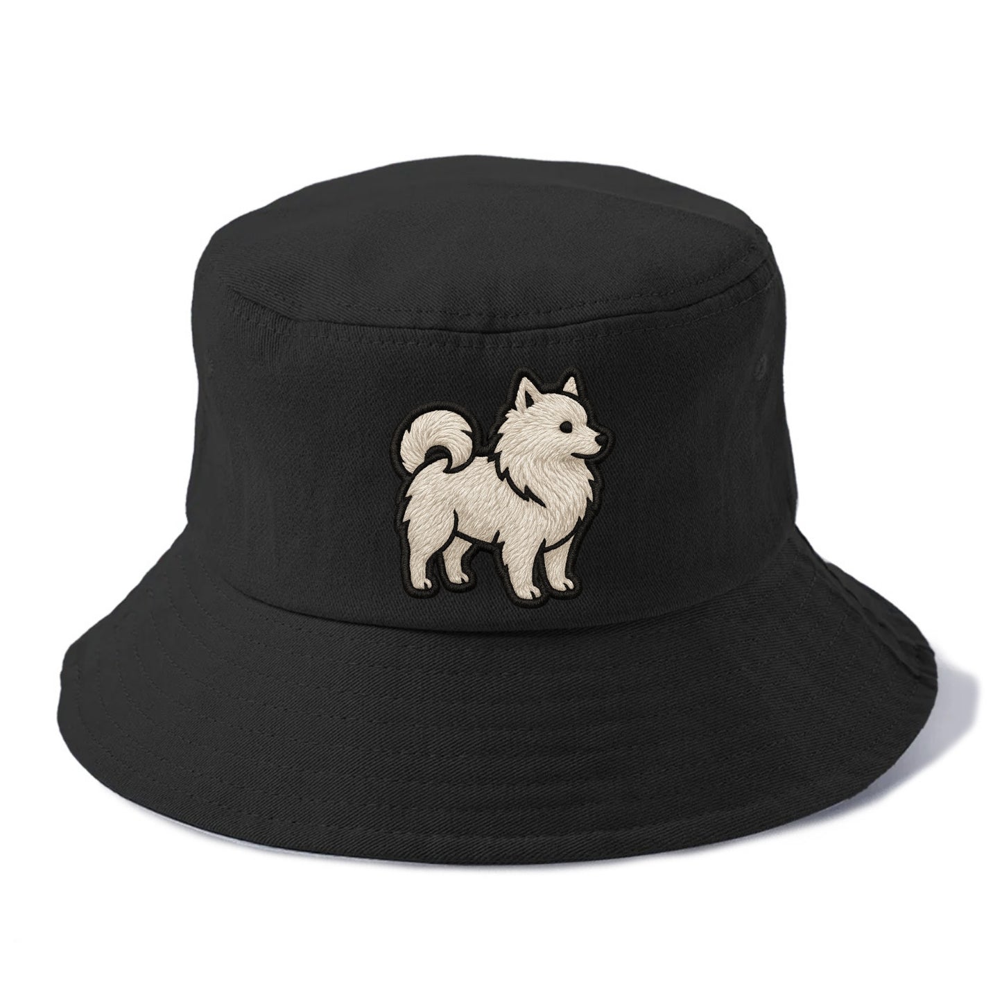 Japanese Spitz - Contemporary white spit - Bucket Hat - Black