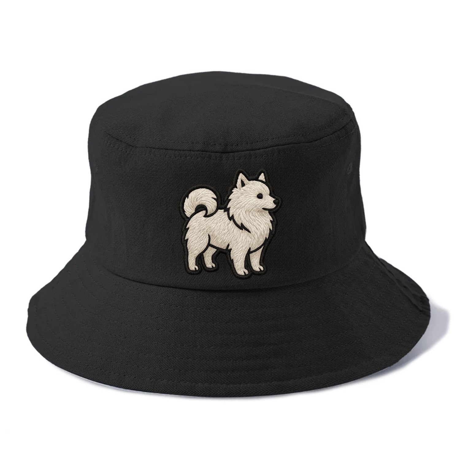 Japanese Spitz - Contemporary white spit - Bucket Hat - Black