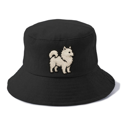 Japanese Spitz - Contemporary white spit - Bucket Hat - Black