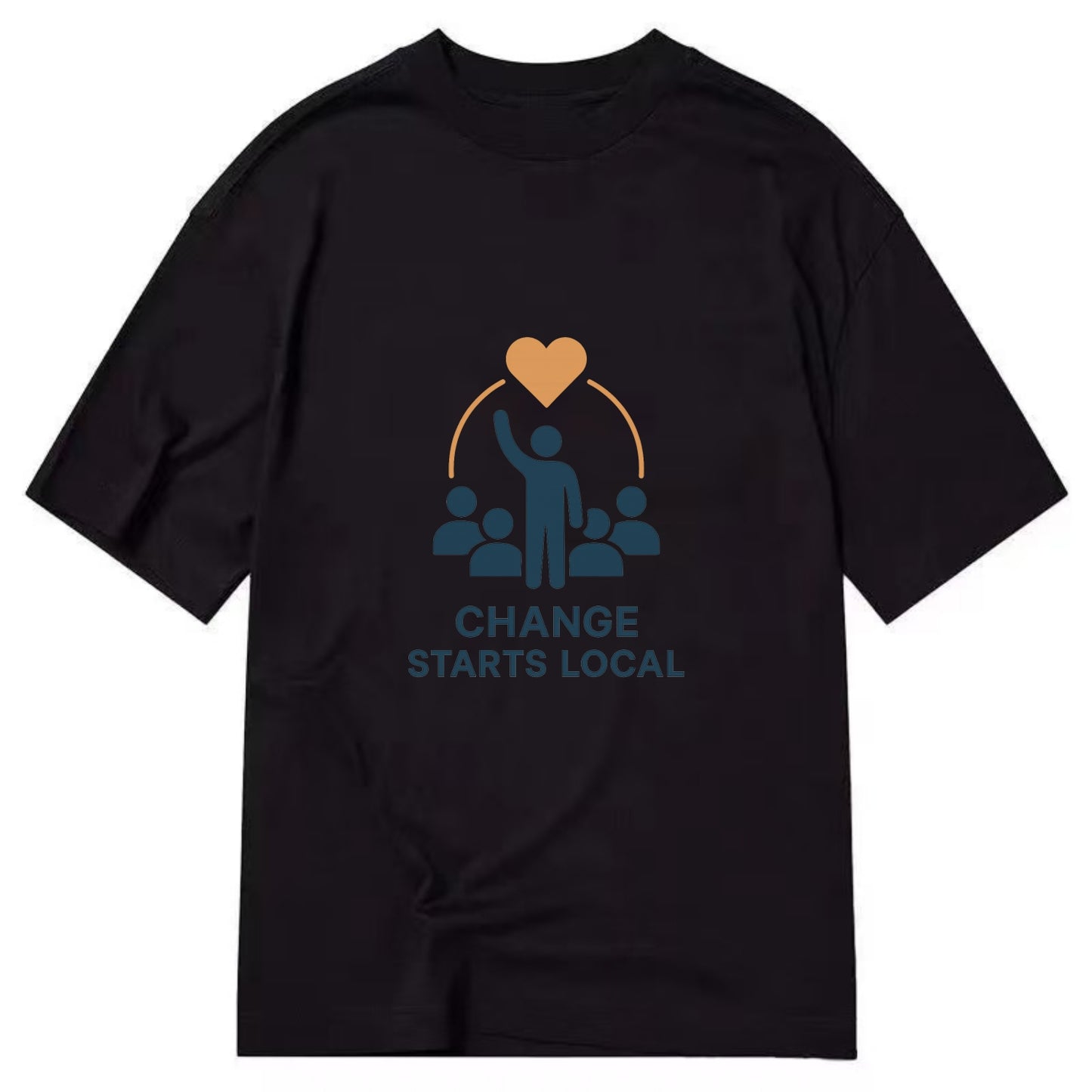 Community organizer bringing neighbors together - "Change Starts Local" - - Classic T-shirt - Black