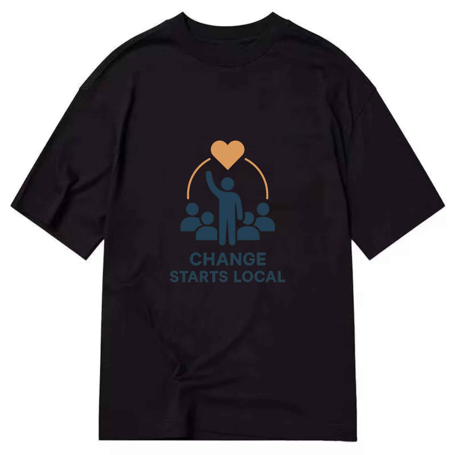 Community organizer bringing neighbors together - "Change Starts Local" - - Classic T-shirt - Black