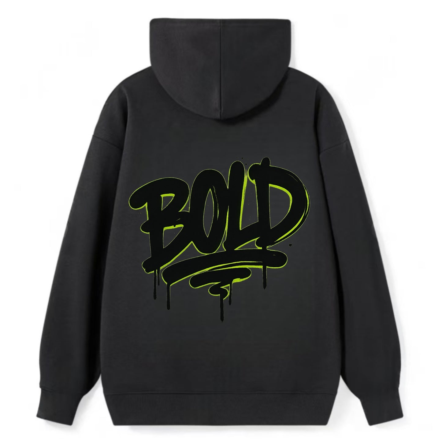 Bold typography design - "BOLD" - courageous, standing out - Classic Pullover Hoodie - Black