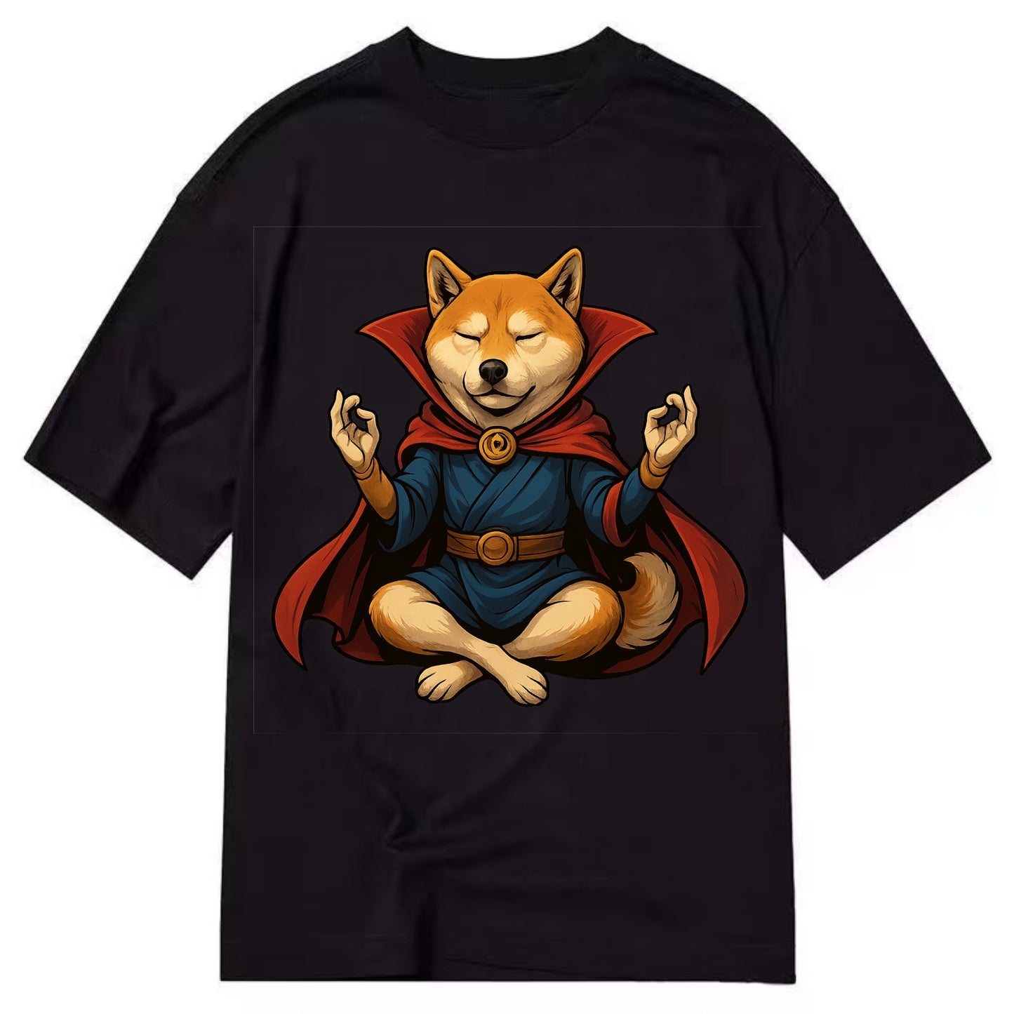 Shiba Inu Doctor Strange  - Classic T-shirt - Black