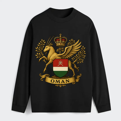 Oman Heritage Badge  - Classic Long Sleeve Shirt - Black