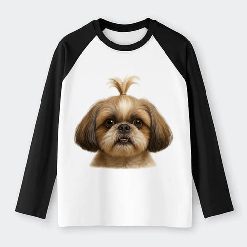 Shih Tzu  - Raglan Long Sleeve T-Shirt