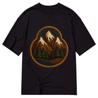 Mountain Range  - Classic T-shirt - Black