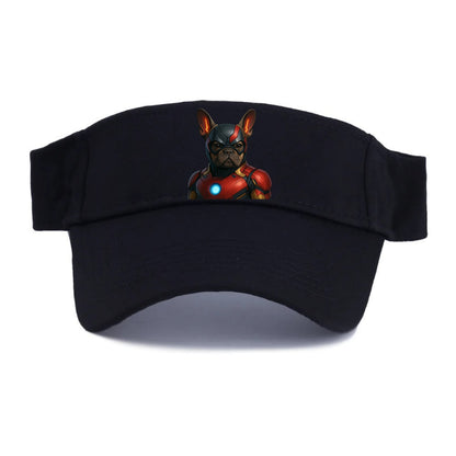 French Bulldog Iron Man  - Visor - Black