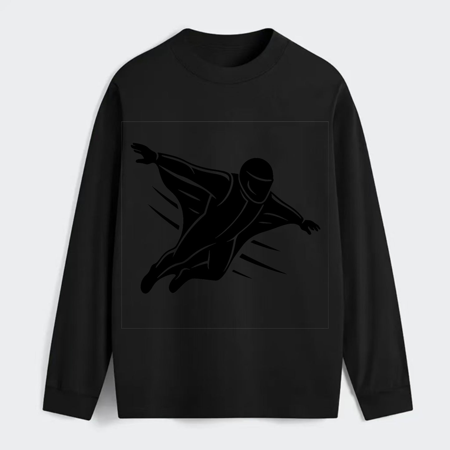 Wingsuit flyer gliding - Classic Long Sleeve Shirt - Black